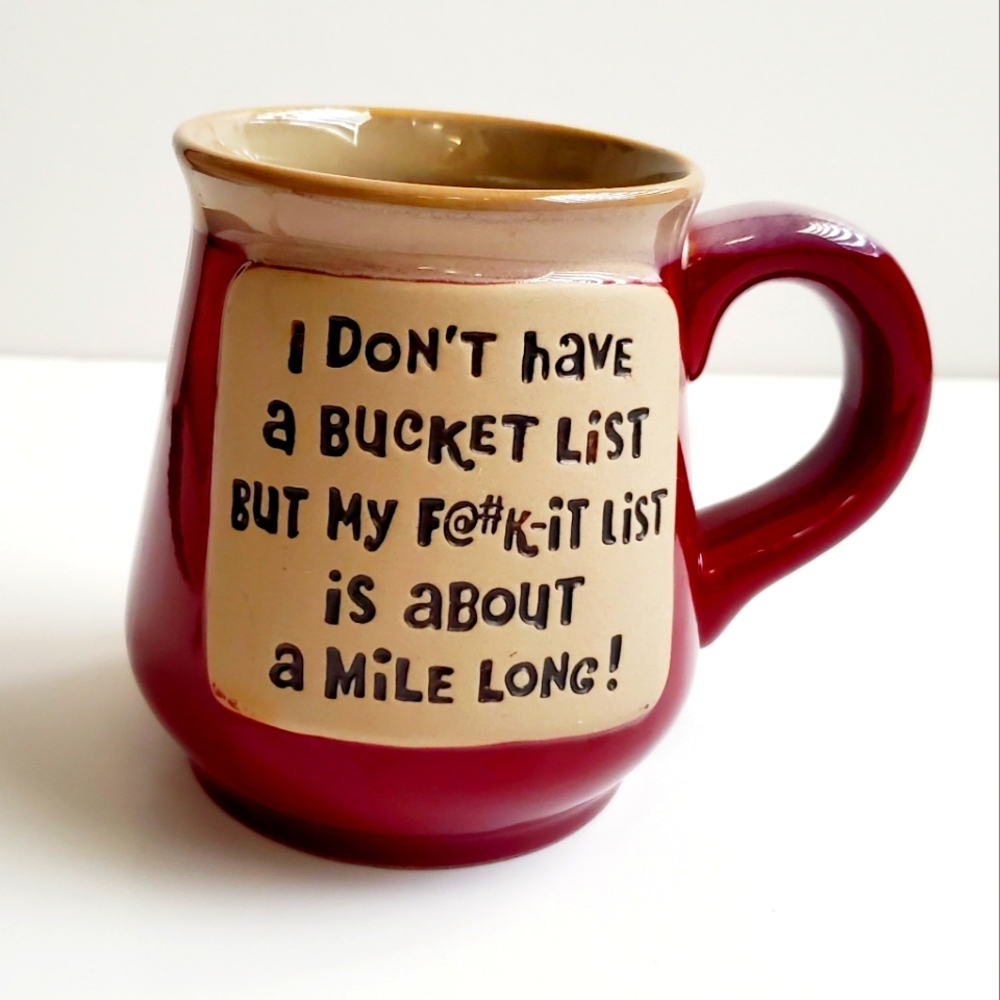 Funny Humorous Whimsy Ceramic pottery mug Gift Office Career